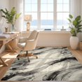 thumbnail image 3 of Design&I 2'x3' Ultra Soft Door Mat, Large Under Fluid Stroke Motif Contrasting Monochrome Abstract None Fluffy Washable Easy Care Indoor rug for Bedside Entryway, 3 of 7