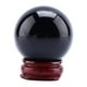 thumbnail image 1 of Esfera de cristal negro de cuarzo negro, esfera curativa de 40 mm + soporte, esfera de vidrio natural para colección de manualidades y regalos, 1 of 8