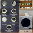 thumbnail image 3 of Equator 110V 1.6 cf Washer w/ Pet Cycle & 110V 3.5cf Vented Digital Sensor Dryer in Silver, 3 of 11