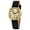Gold Fabric #1, variant on BERNY Gold Watch for Women, Casual Analog Women Quartz Watch with Canvas Strap, 3ATM Water Resistant, Classic Ladies Wristwatch with Small Seconds Hand (Light Blue)