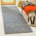 thumbnail image 3 of SAFAVIEH Natural Fiber Lars Braided Jute Area Rug, Blue/Ivory, 4' x 6', 3 of 9