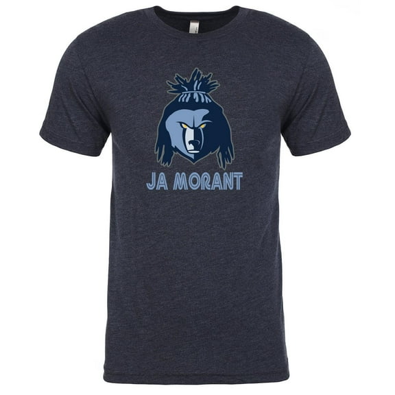 TRIBLEND Ja Morant Grizzlies The Hair UP Shirt T-Shirt Blue
