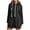 Black, variant on felwors Women's Oversized Pullover Hoodie Fleece Split Hem Sweatshirt with Pockets Casual Navy for Size S