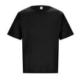 thumbnail image 3 of Men's Casual Linen Short Sleeve T-Shirt for Summer Lightweight Breathable Round Neck Tee, 3 of 7