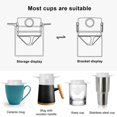 thumbnail image 5 of Portable Foldable Coffee Filter Stainless Steel Easy Clean Reusable Coffee Funnel Paperless Pour Over Holder Coffee Dripper, 5 of 5