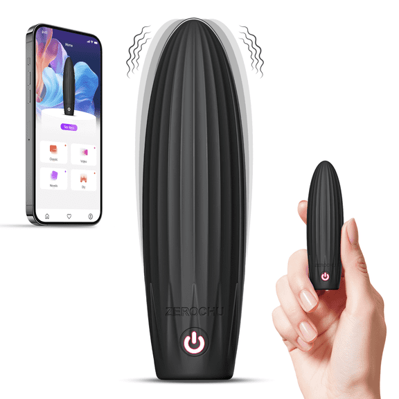 Bullet Vibrator Sex Toys Mini Adult Vibrators for Women and Men App Remote Control with 10 Vibrating Modes Liquid Silicone Finger Massager Wand