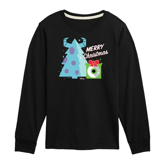 Monsters Inc - Merry Christmas Monsters Inc - Toddler And Youth Long Sleeve Graphic T-Shirt