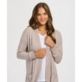 thumbnail image 2 of Boxercraft BW1103 Women's Cuddle Cardigan-ESPRESSO HEATHER-L, 2 of 5