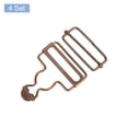 thumbnail image 3 of Unique Bargains Overall Buckles 4 Sets Retro Suspender Replacement Buckles 40mm, Copper Tone, 3 of 6