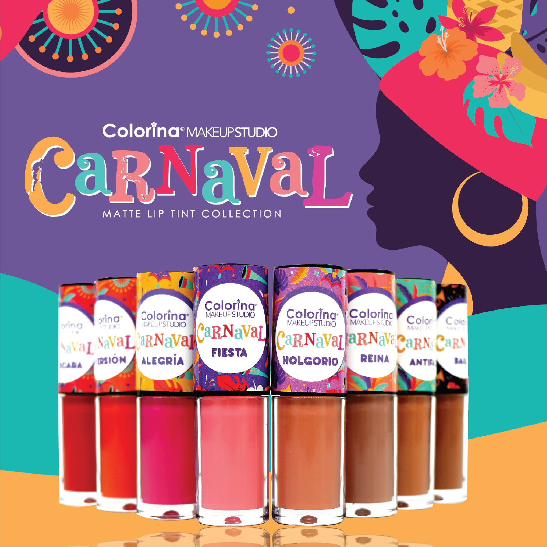 Colorina Makeup Studio Carnaval Lip Tint 11 Alegria 0.21 oz