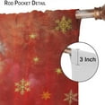 thumbnail image 6 of Merry Christmas Curtains, Colorful Xmas Balls Xmas Tree Snowflake Pattern for Room Window Decor, Rod Pocket Blackout Drapes for Living Room Bedroom Kitchen 2 Panel Set 42" W X 84" L, 6 of 7
