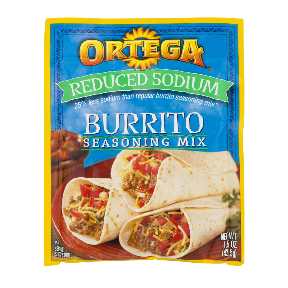 Ortega Burrito Seasoning Mix Reduced Sodium, 1.5 OZ