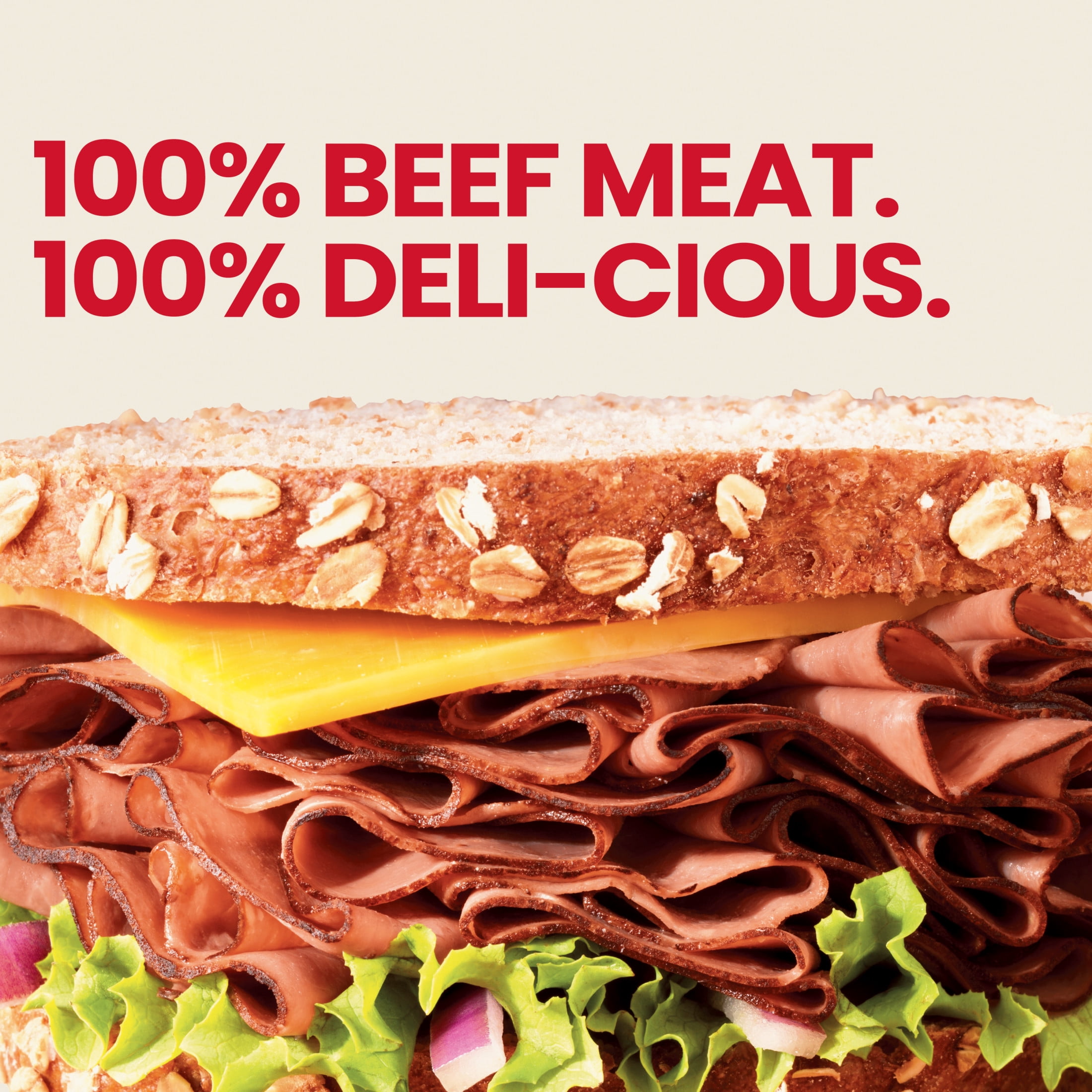 Hillshire Farm Ultra Thin Sliced Roast Beef Lunchmeat, 7 oz Plastic Tub, Refrigerated
