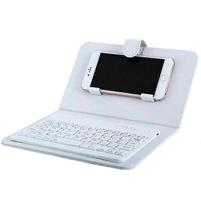 2025 Mini Portable Wireless Bluetooth Keyboard With Leather Case compatible Smartphone High quality Gift