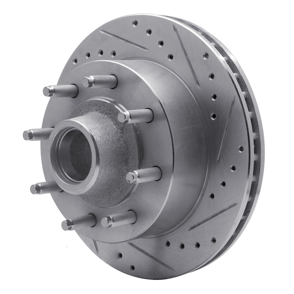 Dynamic Friction Company 631-54118R DFC Brake Rotor - Drilled And Slotted - Silver