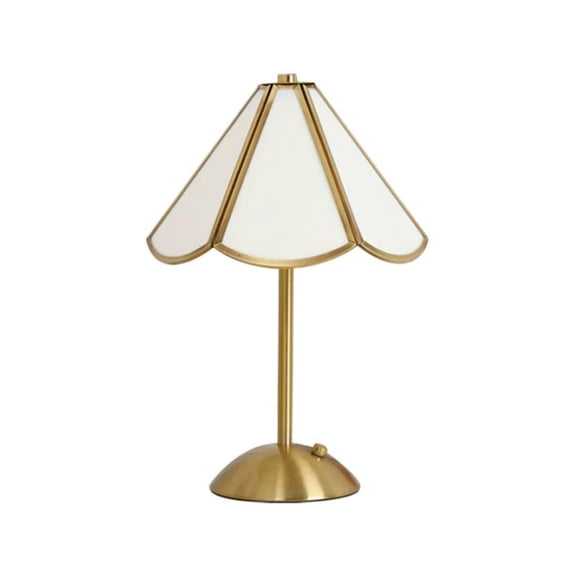 RICHMJ Table Lamp for Living Room Temperature Stained Glass Small Table Lamps for Bedroom 7.68X4.33X12.20 Inch Bedside Nightstand Lamp Home Office Desk Lamp W/LED Bulb