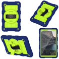 thumbnail image 6 of Allytech Shockproof Case for Samsung Galaxy Tab A9 8.7" 2023 SM-X110 X115, Rugged Shoulder Strap Rotating Stand Shoulder Strap Kids Friendly Bumper Heavy Duty Shockproof Case - Darkblue, 6 of 9