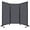 Dark Gray Fluted, variant on QuickWall Folding Portable Partition - 8'4" x 5'10" - SoundSorb