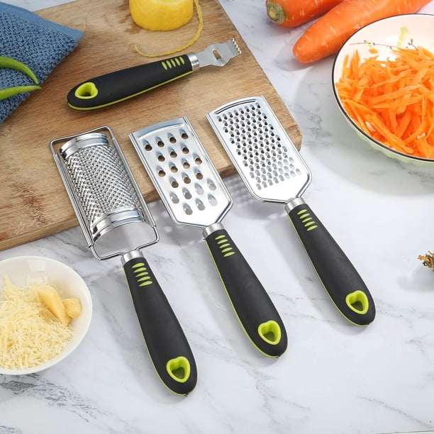Rallador De Queso Y Verduras Multiusos – Acero Inoxidable – Limón, Nuez Moscada, Parmesano
