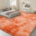 thumbnail image 2 of ZENELESS Large Fluffy Soft Rugs,9x12ft Non-Slip Carpet for Teen's Room Nursery Room Home Decor,Tie-Dye Orange, 2 of 8