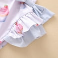 thumbnail image 5 of Seyurigaoka Girl’s Cute Bow Cake Pattern Backless Ruffles Suspender Swimsuit, 5 of 8