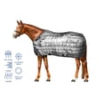 thumbnail image 5 of Derby Originals Nordic Tough West Coast 420D Water Resistant Reflective Winter Horse Stable Blanket 200g Medium Weight, 5 of 5