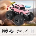 thumbnail image 5 of 2.4GHZ RC Monster Truck Pink All-Terrain Off-Road Toy for Kids, 5 of 8