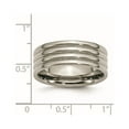 thumbnail image 6 of Titanium Grooved 8mm Polished Band, 6 of 6