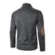 thumbnail image 3 of pstuiky Camisas para hombre de manga larga, Sudadera con cremallera y cuello alto de manga larga de color liso para hombre camisetas de hombre l, 3 of 4