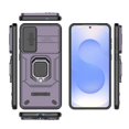 thumbnail image 5 of For Samsung Galaxy S25 Edge Case PC + TPU Kickstand Phone Protector with Lens Cover - Green, 5 of 5