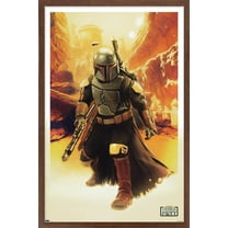 Star Wars: The Book of Boba Fett - Boba In Canyon Wall Poster, 22.375" x 34", Framed