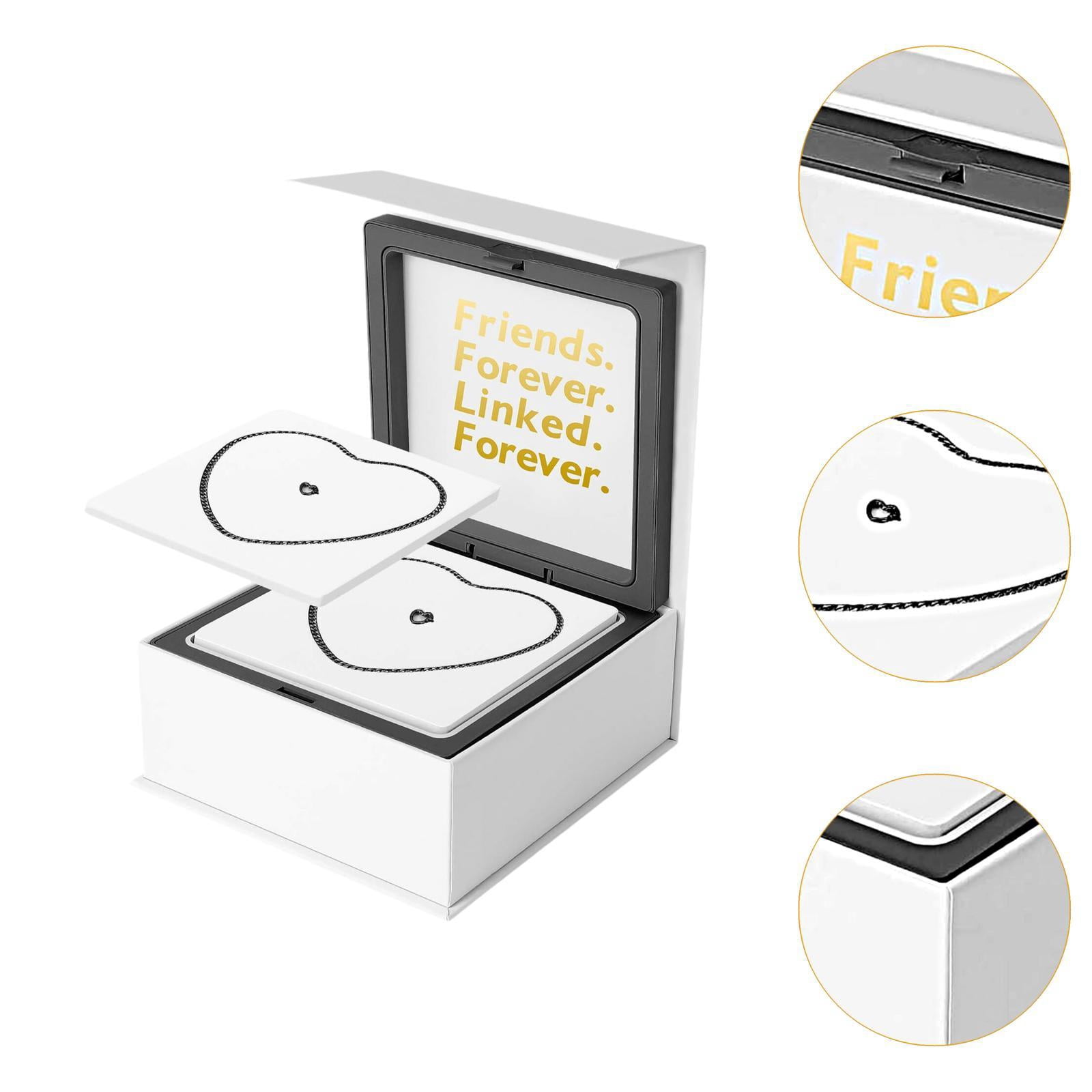 FVDPWYE 2Pcs Permanent Bracelets Kit Relationship Friendship Bracelets for Valentine'S Black