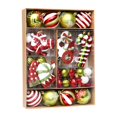 thumbnail image 1 of Juego de 50 adornos navideños, gotas colgantes DIY, decoración reutilizable para bodas y cumpleaños, decoración de Navidad. , Estilo b, 1 of 8