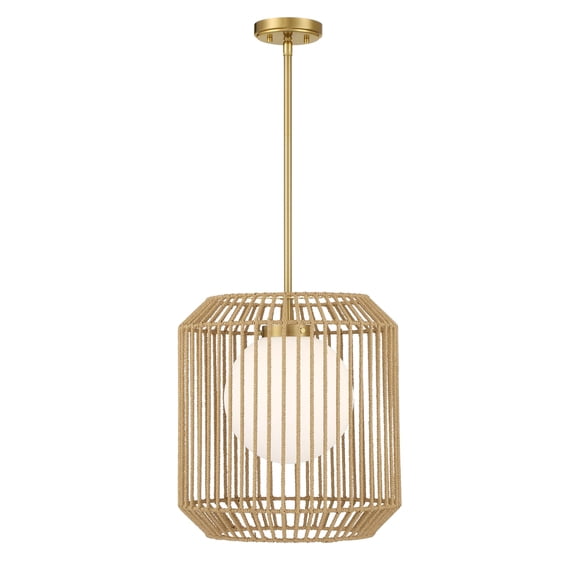 Pastis 1-Light Pendant in Warm Brass