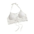 thumbnail image 4 of Sujetador de crochet para playa, sujetador de halter para mujer, ideal para actividades acuáticas en clubes y vacaciones., 4 of 8