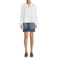 thumbnail image 3 of Time and Tru Women's Denim Skirt, 3 of 5