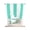 Turquoise, variant on Cream Striped Tie Up Curtains for Kitchen Windows,Adjustable Rod Pocket Valance 63 Inch Long, Vertical Stripe Boho Minimalist Country Window Treatment Balloon Roman Blind Shade, 42" x 63"