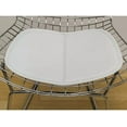 thumbnail image 2 of ModMade Chrome Wire Side Chair, White, 2 of 6