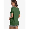thumbnail image 3 of Womens Short Sleeve Round Neck Shirts Summer Top Fashion Basic Tee, 3 of 6