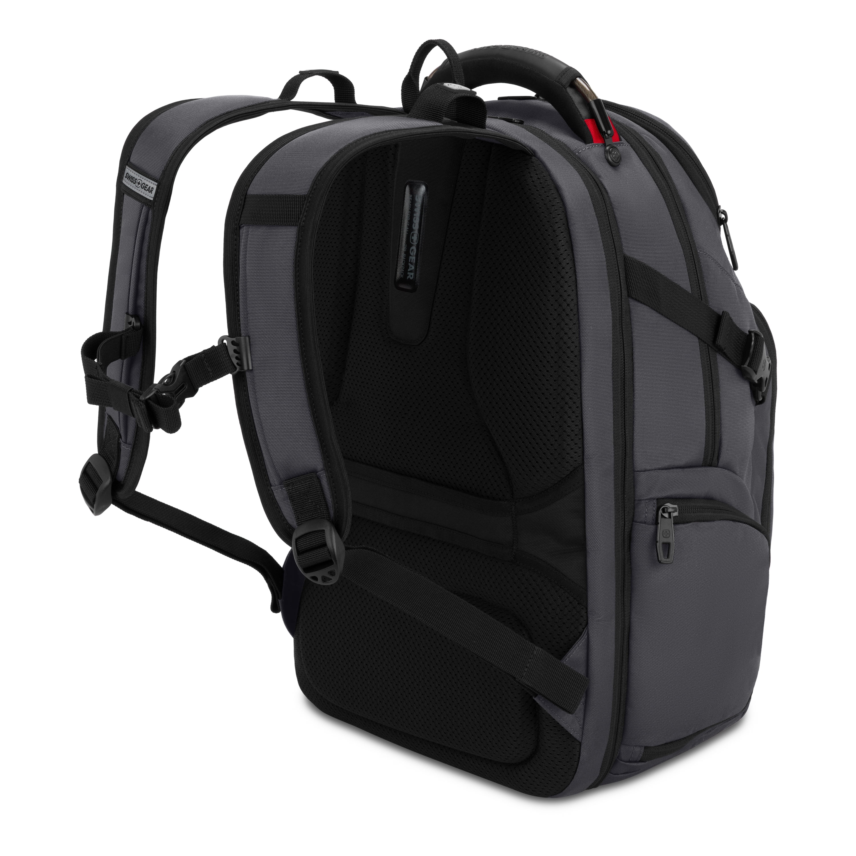 SWISSGEAR Stride ScanSmart Laptop Backpack, Dark Gray, Feature Packed for School, Travel, Everyday