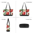 thumbnail image 6 of FORMRS Canvas Laptop Tote Bag for Women with 15.6" Computer Compartments Shoulder Handbag, Apple Pattern, 6 of 7