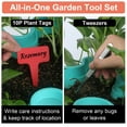 thumbnail image 2 of 7 Tier Stackable Planter Vertical Garden With Accessories for Vegetables, Flowers, Herbs, Succulents, Microgreen Gardening - Teal, 2 of 7