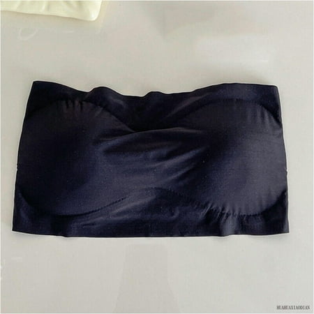 

Women Strapless Bandeau Seamless Bra Tube Comfort Tops One-Piece Underwear Basic