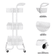 thumbnail image 4 of Carrito Organizador 3 Niveles Ruedas Blanco Malubero Malu1235, 4 of 4