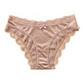 thumbnail image 4 of Blmnix Satin Panties Ladies Underwear Hipster Panties Sexy Underwear G String Lace Panties Brown Underwear Seamless, 4 of 5
