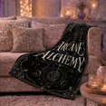 thumbnail image 6 of Mystical Arcane Alchemy Celestial Design, Mystical Celestial Art Scene, Warm Flannel Blanket for Home Library and Reading Nook, Celestial Art Lovers Housewarming Gift, Fantasy Home Decor, 6 of 9