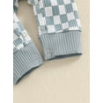 thumbnail image 7 of Suealasg Infant Boy Full Length Jumpsuit Baby Boy Clothes Long Sleeve Checkerboard Print Rompers Bodysuits 3 6 9 12 18 Months Newborn Fall Coming Home Outfits, 7 of 7