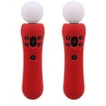 thumbnail image 1 of SZLG 2 pcs Silicone Rubber Cover Anti-Slip Protective Skin Case for Playstation PS4 VR Move PS Move Motion Controller Red, 1 of 4
