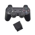 thumbnail image 1 of Likrtyny Controlador Juego Inalámbrico Gamepad Doble Vibración para PlayStation2 PS2 (negro), 1 of 2