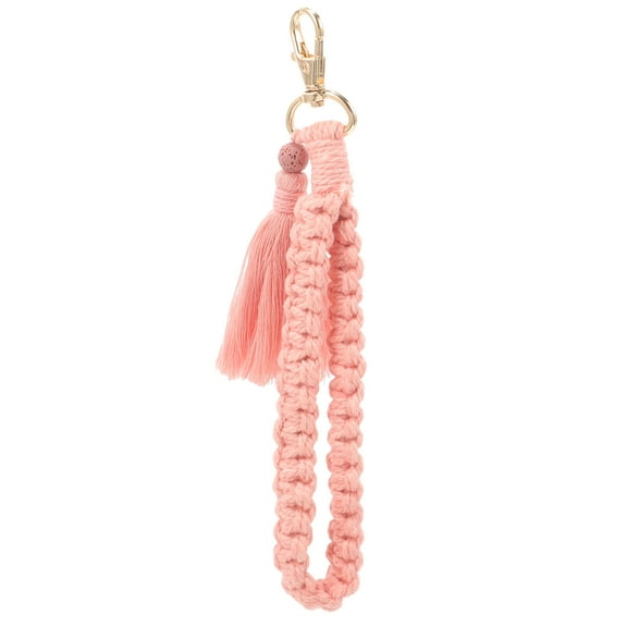Wenliwode Cute Keychain Weaving Wristlet Key Chain Decorative Key Wristlet Accessory